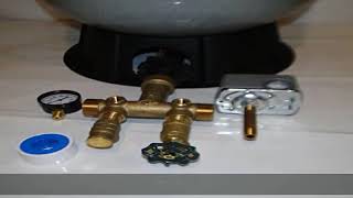 WELLMATE PENTAIR WM6 WM6 20 gallon quick connect  Brass tank tee install kit Free standing Water [upl. by Joshi]