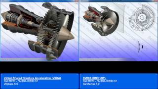 NVIDIA GRID vGPU on XenServer vs VMware vSphere vSGA [upl. by Aneehsak]