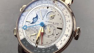 Arnold amp Son True North Perpetual Calendar 1QPARS07AC20BD Arnold amp Son Watch Review [upl. by Ebeohp]