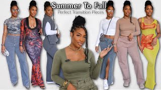 The Perfect Transitional Pieces From Summer to Fall Try on Haul Ft Hollister  More [upl. by Osugi]