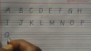 How to write english handwriting upper and lower case letters  for students [upl. by Lrak134]