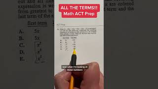 ACT Math practice question of the day 22 [upl. by Oicaroh]