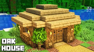 Minecraft How to Build a Small Survival House 1 [upl. by Aticnemrac]