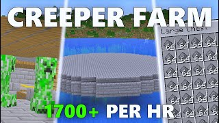 BEST CREEPER FARM IN MINECRAFT  121 Tutorial How to [upl. by Naj]