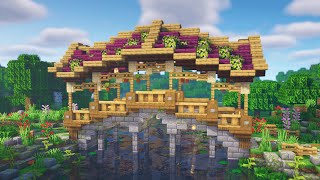 Minecraft  How to Build a Fantasy Bridge  Easy Bridge Tutorial [upl. by Tnairb]