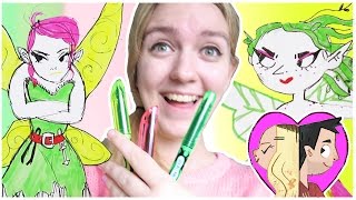 DRAWING FAIRIES with FRIXION ERASABLE PENS [upl. by Alegna]