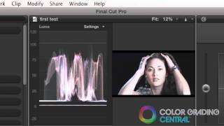 06 Final Cut Pro X Color Correction Tutorial Setting Dynamic Range and Contrast [upl. by Zoie]