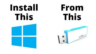 How to Install Windows 10 from a USB Flash Drive [upl. by Ayatal]