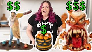 I Paid 3 Bakeries 1500 to make insane Halloween Cakes [upl. by Garrott567]