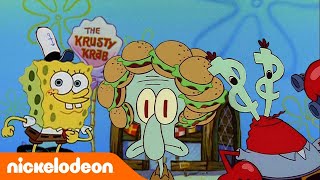 SpongeBob Kanciastoporty  TĹ‚usty Krab Najlepsze momenty  Nickelodeon Polska [upl. by Imij]