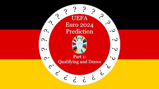 UEFA Euro 2024 Prediction  Qualifying amp Draws [upl. by Salter]