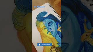 artist kamini  short tranding video  Shiva drawing 🙏😊 [upl. by Severen]