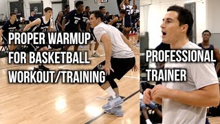 Proper Warmup For Basketball WorkoutTraining Feat PROFESSIONAL TRAINER PJF Performance [upl. by Netsirk]