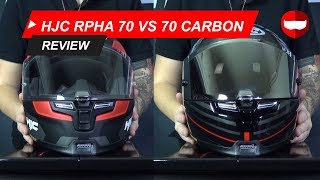 HJC RPHA 70 vs 70 Carbon  ChampionHelmetscom [upl. by Ademordna928]