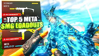 WARZONE TOP 5 META SMG LOADOUTS AFTER UPDATE Warzone 3 Best Class Setups [upl. by Broeker672]