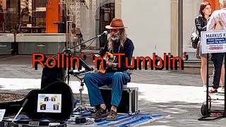 Busking in Bamberg  Rollin’ and Tumblin’ [upl. by Nodnab]