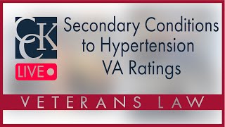 VA Secondary Conditions to Hypertension and Disability Ratings [upl. by Danzig]