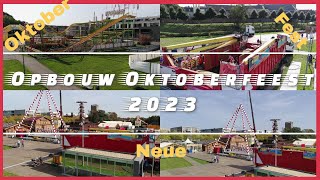 Opbouw Aufbau Oktoberfeest Oktoberfest kermis kirnes Sittard 2023  DEEL 1 [upl. by Amena422]