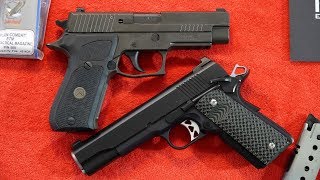 SIG Sauer P220 Legion vs Dan Wesson Vigil Government 1911 [upl. by Anerahs411]