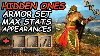 Hidden Ones Armor Set Max Stats Appearances  Neddler  Suttungrs Claw  Hidden Blade  AC Valhalla [upl. by Islean84]