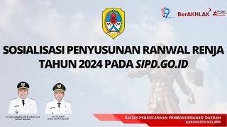 Sosialisasi Penyusunan Ranwal Renja Tahun 2024 Pada sipdgoid [upl. by Adimra]