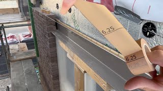 Bricklaying with Layout Tape Creating Perfect Joint Lines POV [upl. by Lumpkin]