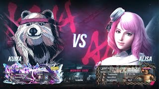 Tekken 8 Ranked  Noelittle Kuma vs Egoism Alisa [upl. by Enelyaj]