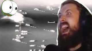 Forsen Reacts  US F16 dodging 6 Iraqi SAM missiles  pilot breathing heavily [upl. by Nospmoht]