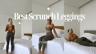 BEST SCRUNCH BOOTY LEGGINGS TRY ON CLOTHING HAUL amp REVIEW  Lazuli Label [upl. by Agosto]