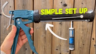 How to LOAD a Caulk Gun  DIY Beginner Tool Tips [upl. by Asital]