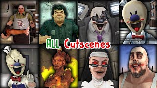 Ice Scream 18 Evil Nun 12 amp The Broken Mask Mr Meat 12  Keplerians All Cutscenes [upl. by Kelsy588]