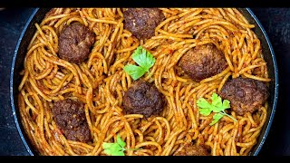 JOLLOF SPAGHETTI  JOLLOF PASTA RECIPE [upl. by Dnalwor]