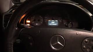 Mercedes 430 CLK ABSBASreset [upl. by Noirb]