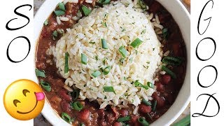 👩🏽‍🍳Red Beans amp Rice Recipe Soul Food Red Beans amp Rice slow cooker edition👩🏽‍🍳 [upl. by Nirehtac159]