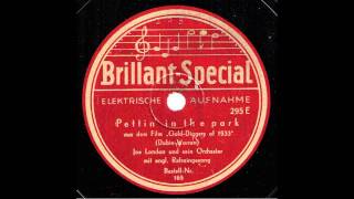 Pettin in the park  Joe London  Hans Schindler  amp Orchester mit engl Refraingesang [upl. by Janka]