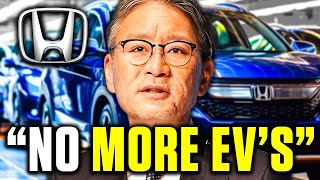 HUGE NEWS Honda CEO SHOCKS All EV Makers [upl. by Battista]