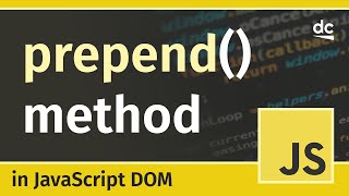 Prepend multiple elements at once using prepend  JavaScript DOM Tutorial [upl. by Llekcor745]