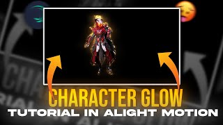 How to Make Character Edge Glow Effect in Alight Motion  Character Glow  YT SEVEN [upl. by Josler516]