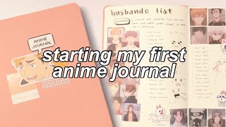 making my anime journal  watch list amp husbando list  🥰 [upl. by Aiyotal]