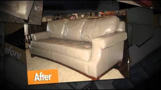 ReLeather Leather Restoration and Dyeing  Leather Furniture  Dyeing Leather Leather Restoration [upl. by Gregrory621]