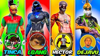 JUGUÉ CON LAS quotSKINS DE YOUTUBERSquot MAS INSANAS ☠️🔥 FREE FIRE [upl. by Callista]