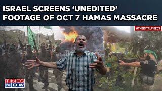 Israel quotScreens Raw Unedited RealTime Footagequot Of Hamas Oct 7 Massacre Scarring Proof Shows This [upl. by Ashman]