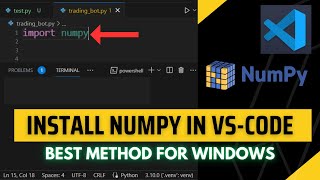 How to Install Numpy in Visual Studio 2023 [upl. by Rhyner]