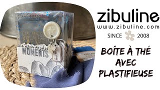 Tuto plastifieuse facile  boîte à thé transparente et aquarelle DT Zibuline [upl. by Sivrep]