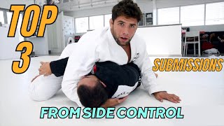 Top 3 Submissions From Side Control [upl. by Theresina389]