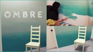 DIY Ombre Wall  How to Paint amp Tips [upl. by Amian801]