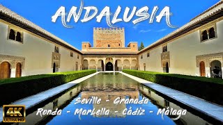 ANDALUSIA Seville Granada Ronda Marbella Cádiz amp Málaga – Spain 🇪🇸 4K [upl. by Aelegna]