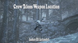 Dark Souls 3  Crow Talons Weapon Location  Moveset  Ashes Of Ariandel [upl. by Ellerrehc]