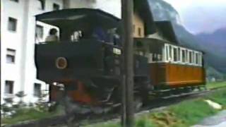 Achenseebahn Austria Narrow Gauge Rack amp Pinion Railway up mountain to lake1987 [upl. by Atinod]