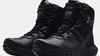 UA Micro G® Valsetz Water Proof Leather Tactical Boots Review [upl. by Aehsel]